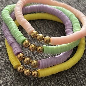 Pastel Beaded Bracelets